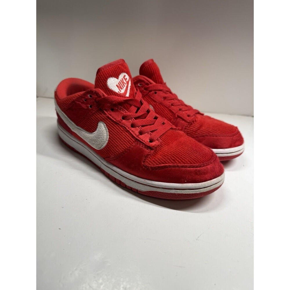 Nike Dunk Low 'Valentine's Day' Red Sneakers, Size 5.5 Women/ 4Y FZ3548-612